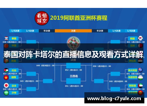 泰国对阵卡塔尔的直播信息及观看方式详解